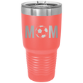Mom Soccer 30 oz Tumbler | Coral