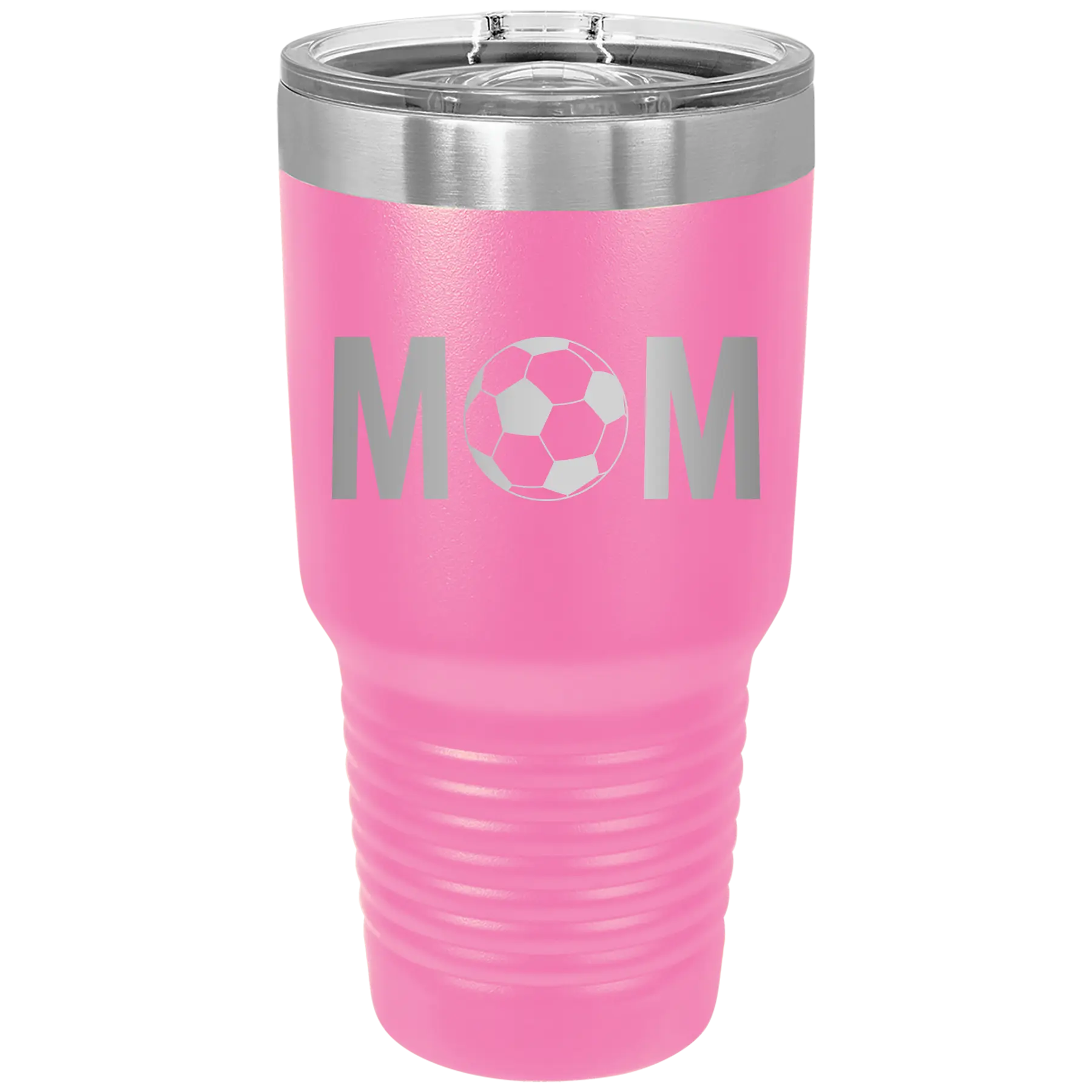 Mom Soccer 30 oz Tumbler | Pink
