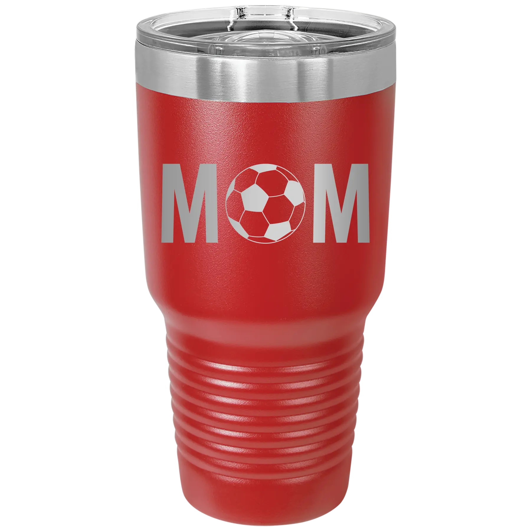 Mom Soccer 30 oz Tumbler | Red