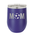 Mom Soccer Wine Cup | Purple