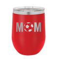 Mom Soccer Wine Cup | Red
