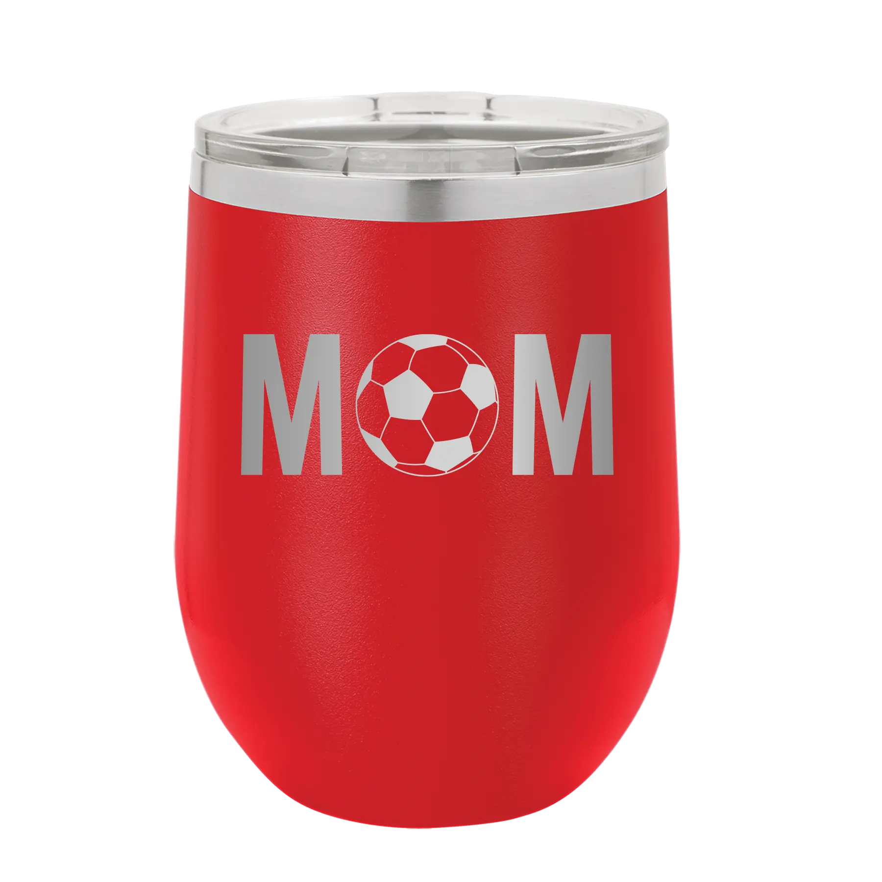 Mom Soccer Wine Cup | Red