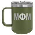 Mom Tennis 15 oz Mug | Olive Green