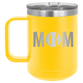 Mom Tennis 15 oz Mug | Yellow