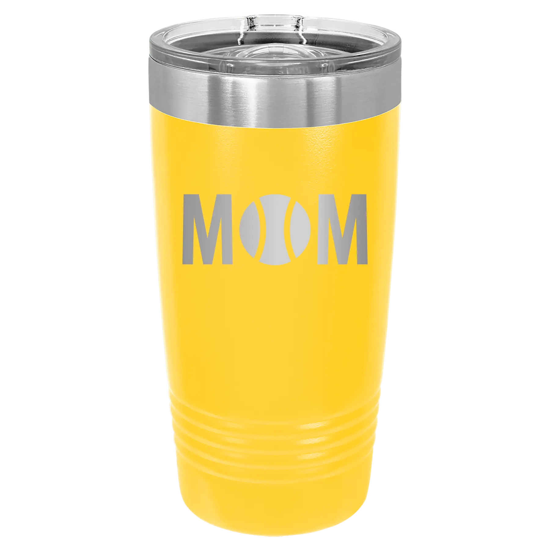 Mom Tennis 20 oz Tumbler | Yellow