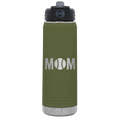 Mom Tennis 20 oz Water Bottle | Olive Green