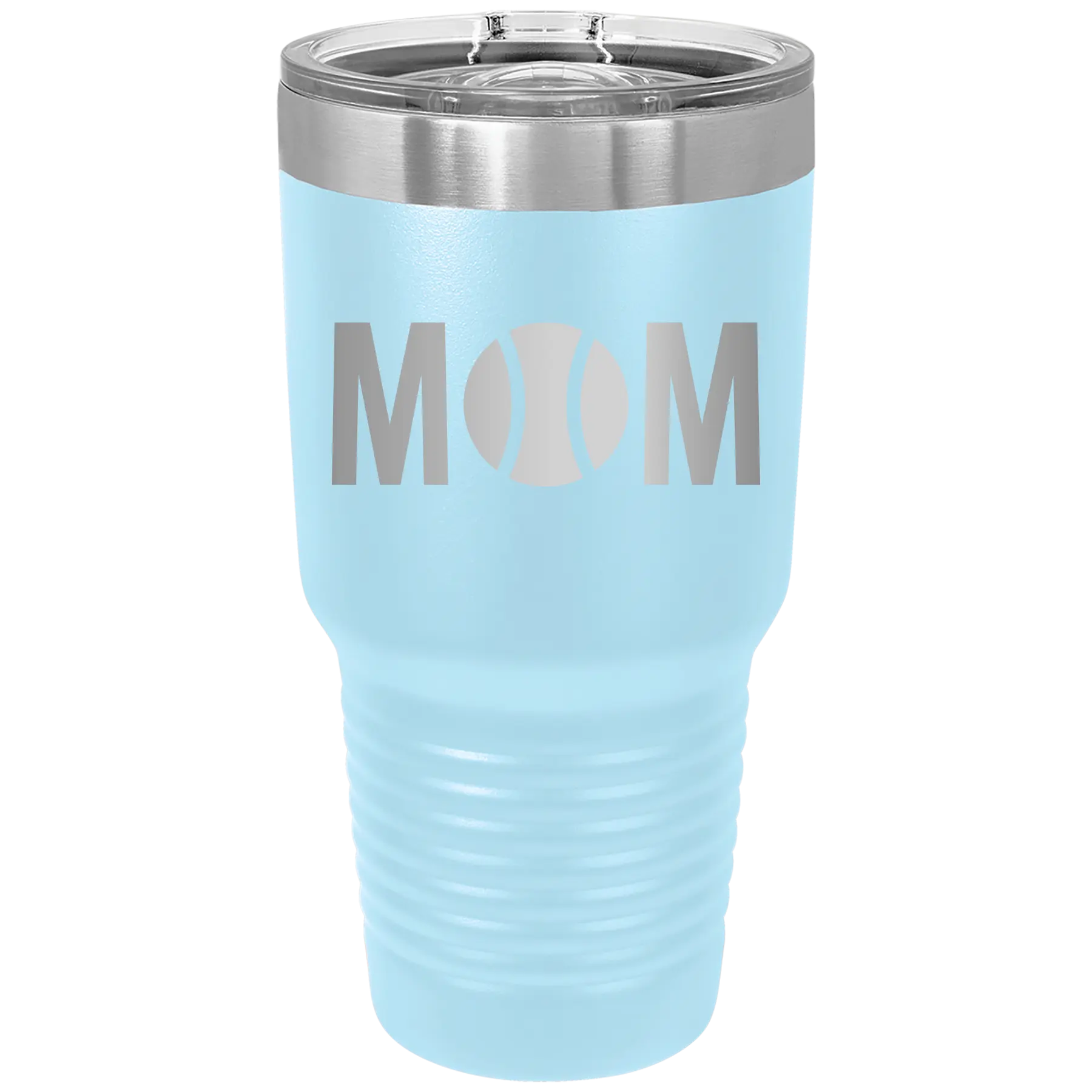 Mom Tennis 30 oz Tumbler | Light Blue