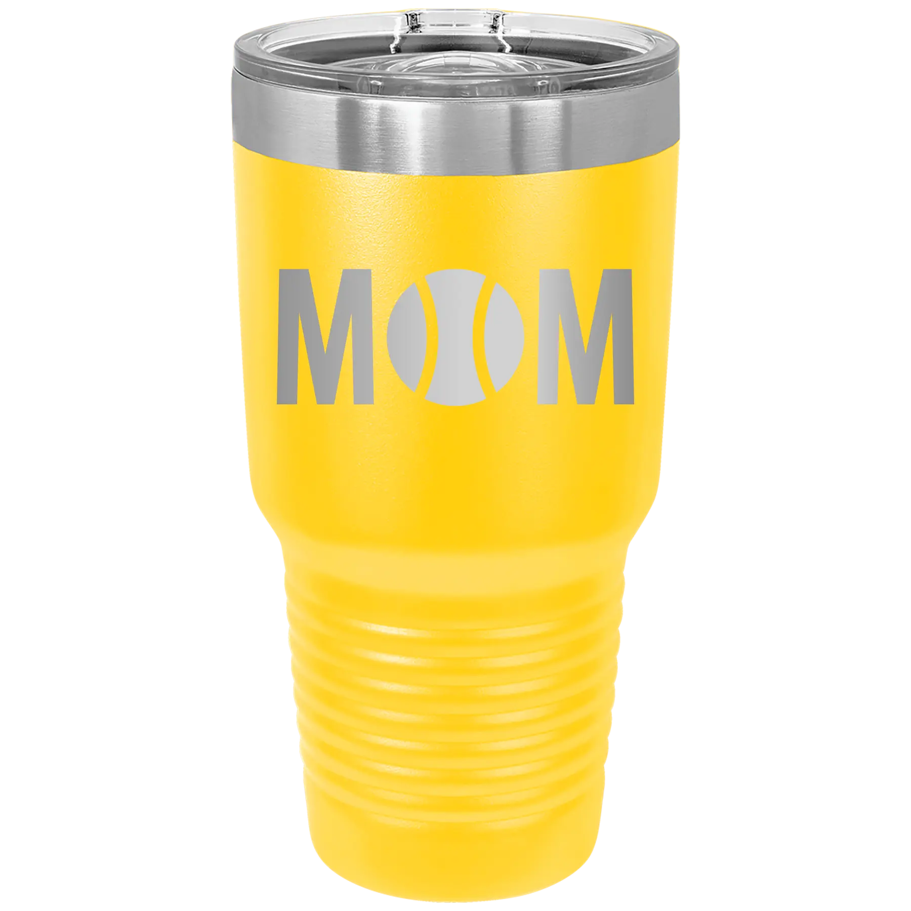 Mom Tennis 30 oz Tumbler | Yellow