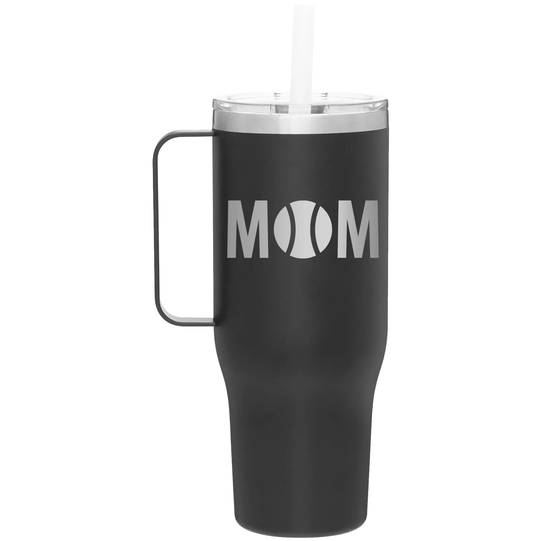 Mom Tennis 40 oz Tumbler Mug | Black