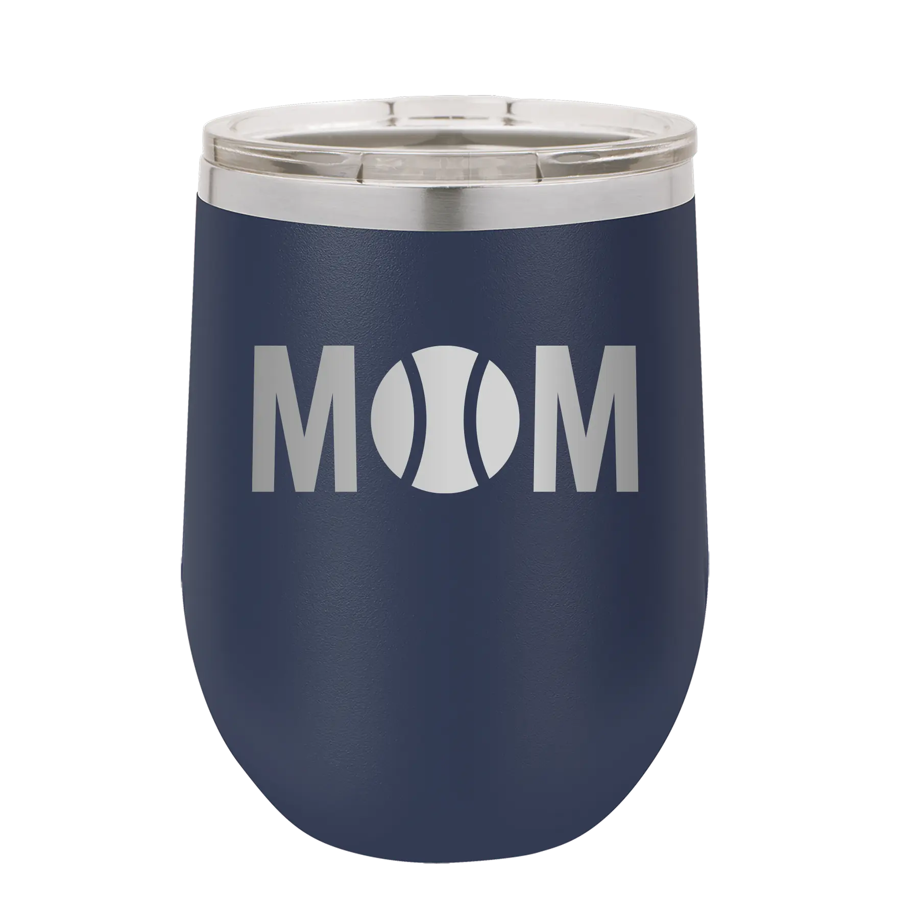 Mom Tennis Wine Cup | Navy