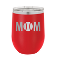 Mom Tennis Wine Cup | Red