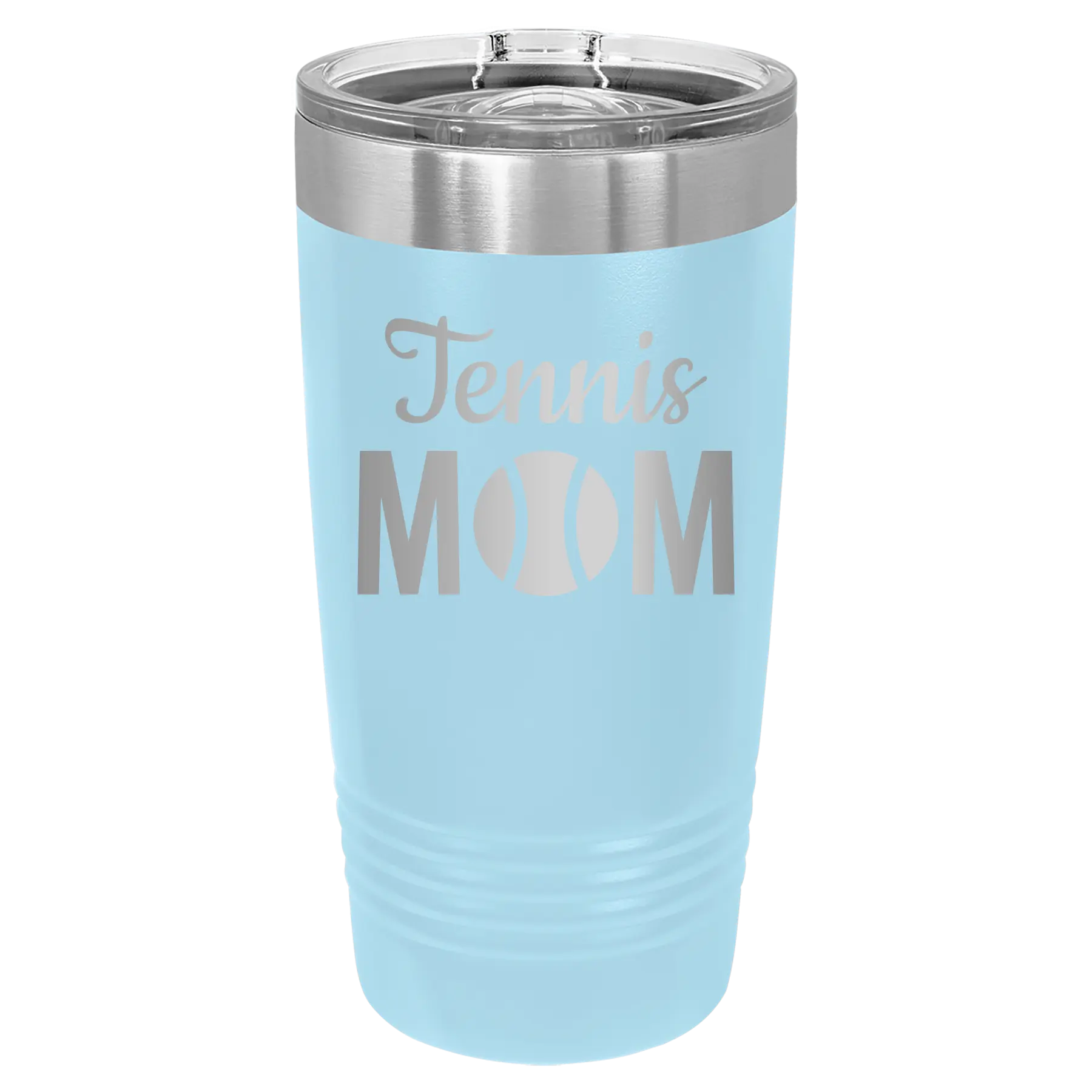 Mom Tennis2 20 oz Tumbler | Light Blue