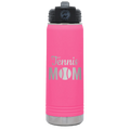 Mom Tennis2 20 oz Water Bottle | Pink