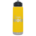 Mom Tennis2 20 oz Water Bottle | Yellow