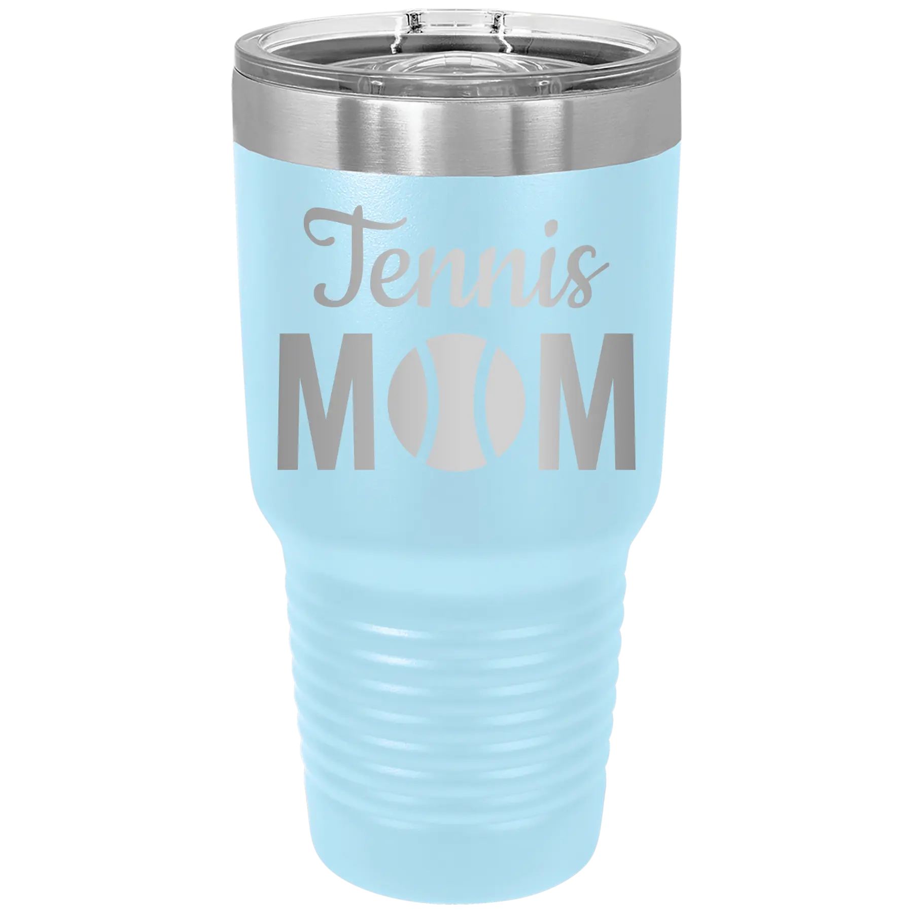 Mom Tennis2 30 oz Tumbler | Light Blue