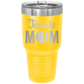 Mom Tennis2 30 oz Tumbler | Yellow