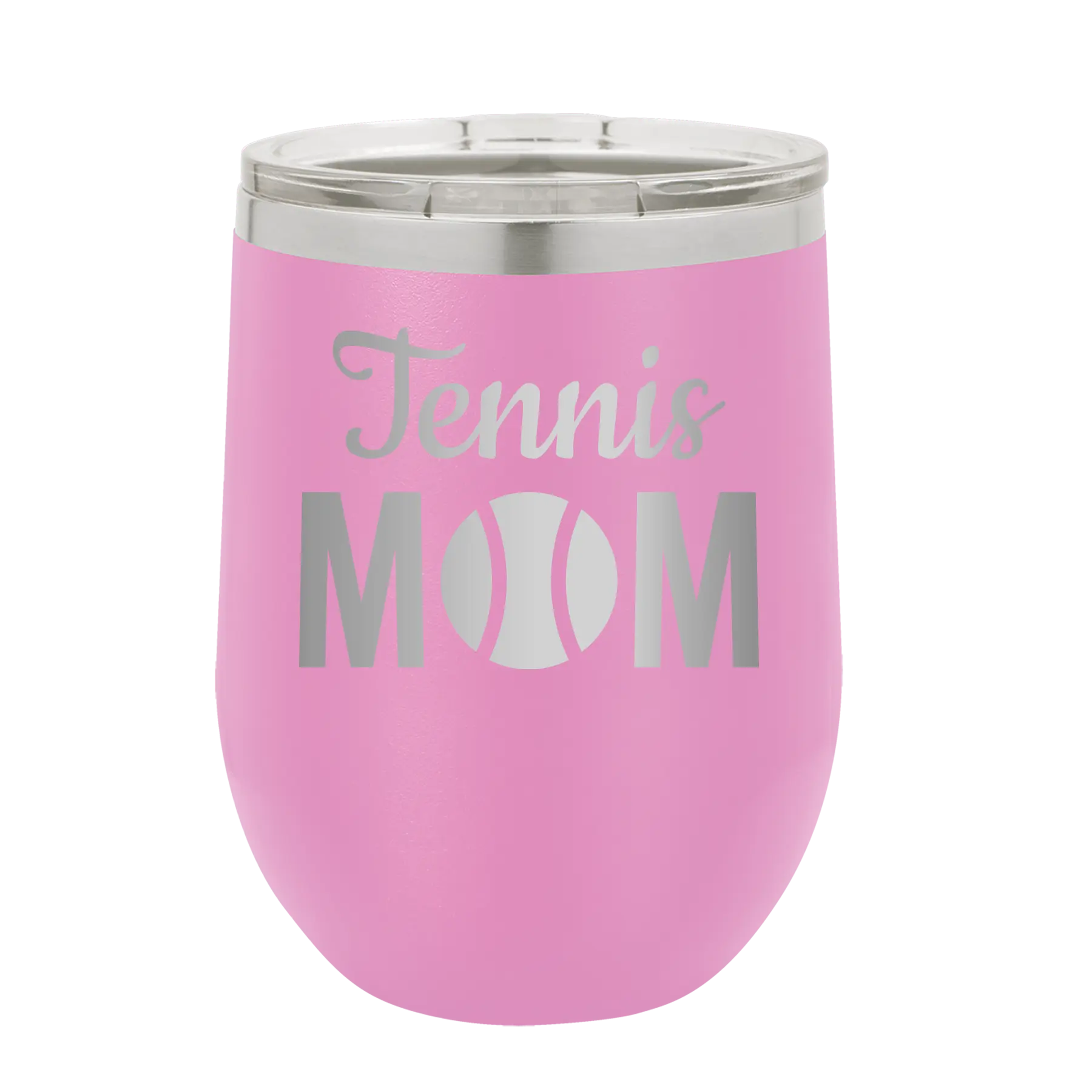 Mom Tennis2 Wine Cup | Light Purple