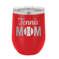 Mom Tennis2 Wine Cup | Red