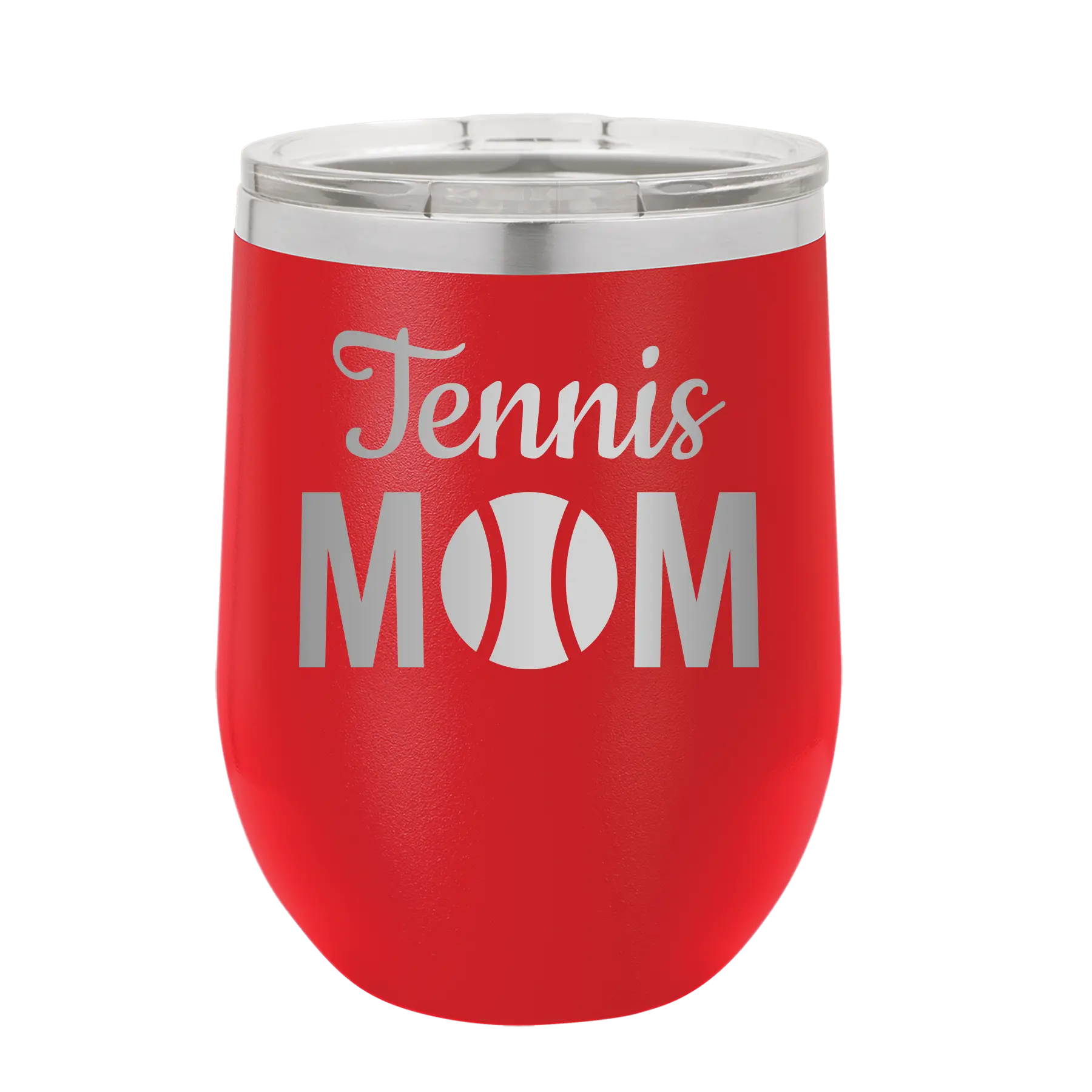 Mom Tennis2 Wine Cup | Red
