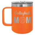 Mom Volleyball2 15 oz Mug | Orange