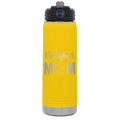 Mom Volleyball2 20 oz Water Bottle | Yellow