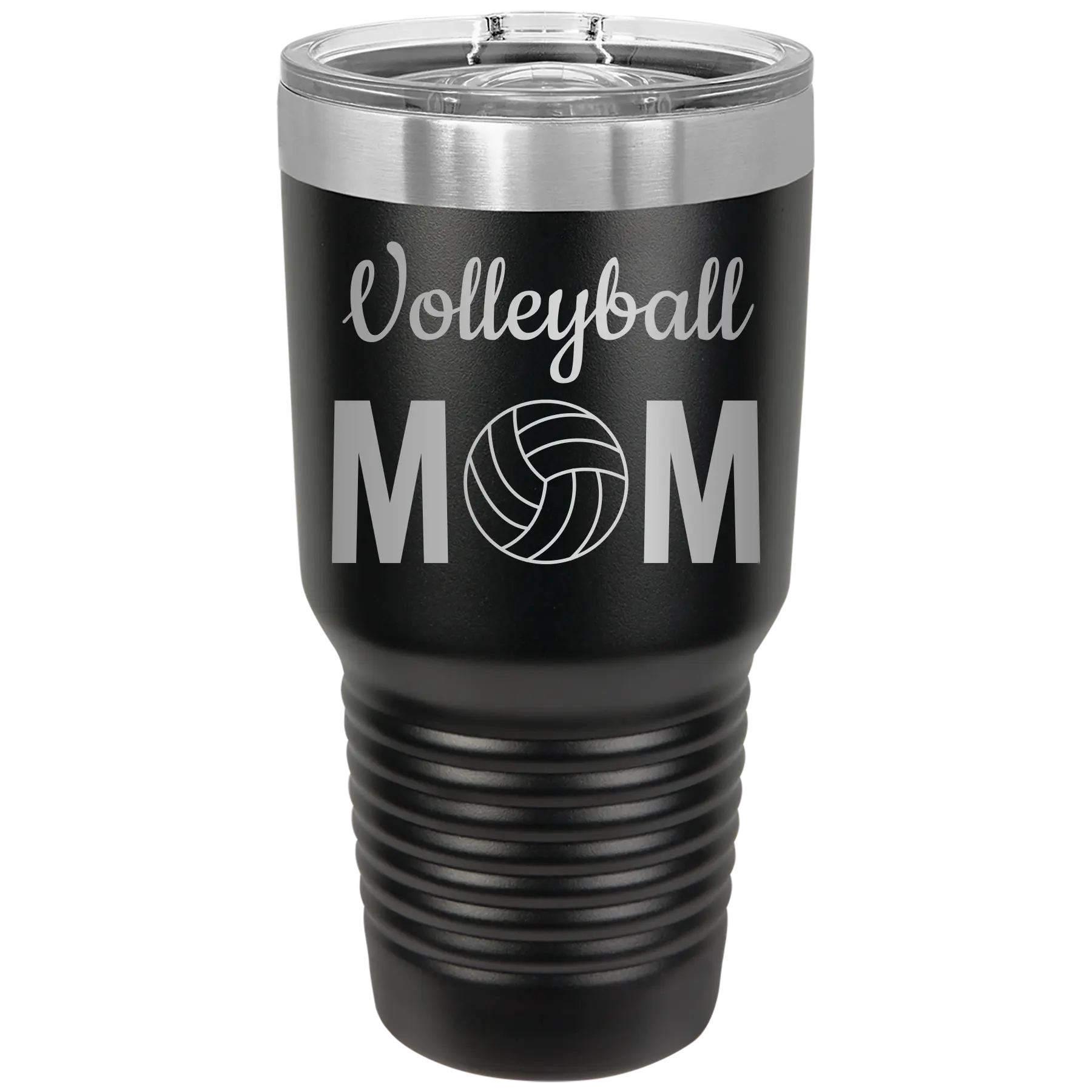 Mom Volleyball2 30 oz Tumbler | Black