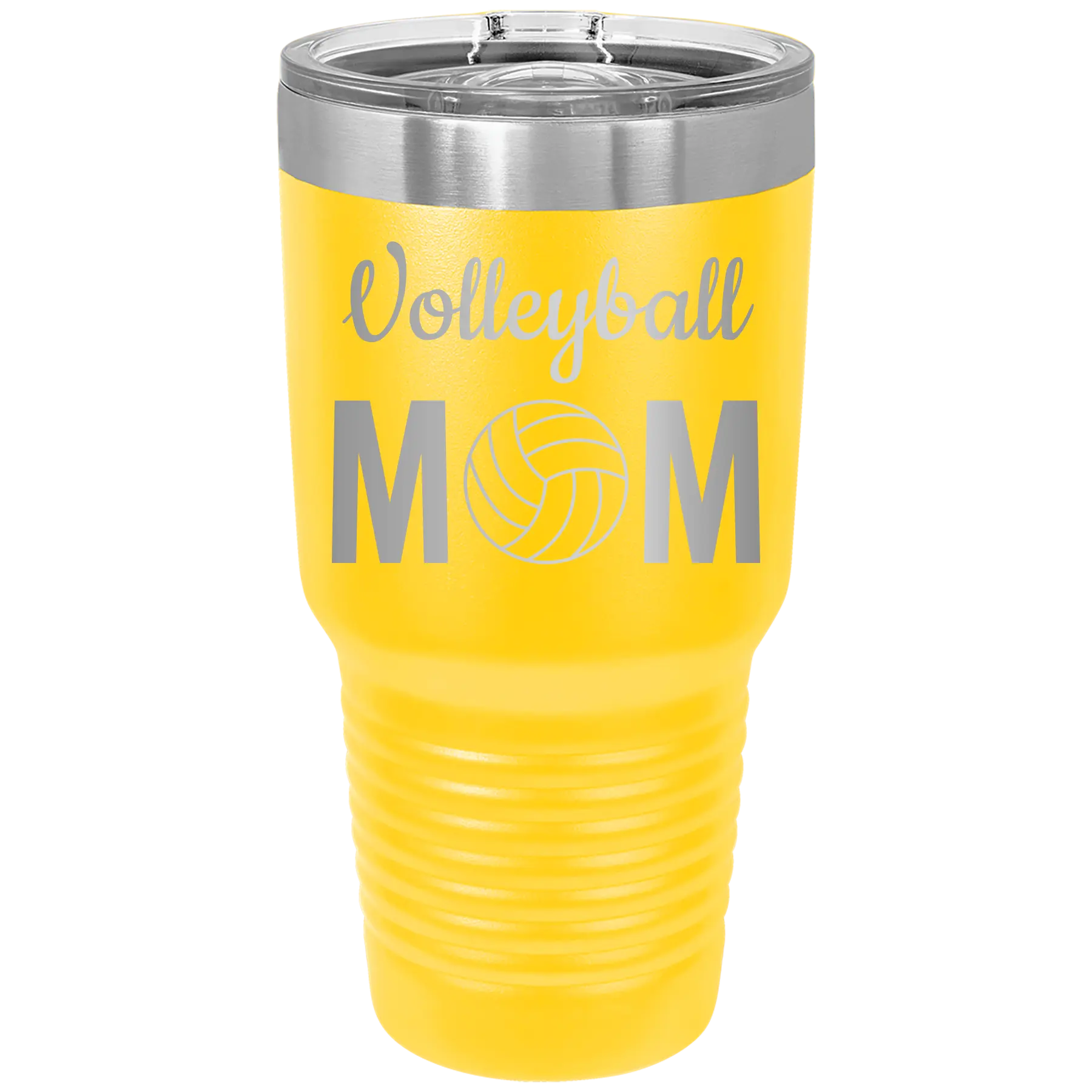 Mom Volleyball2 30 oz Tumbler | Yellow