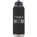 Mom Volleyball2 32 oz Water Bottle | Black