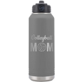 Mom Volleyball2 32 oz Water Bottle | Dark Gray