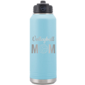 Mom Volleyball2 32 oz Water Bottle | Light Blue
