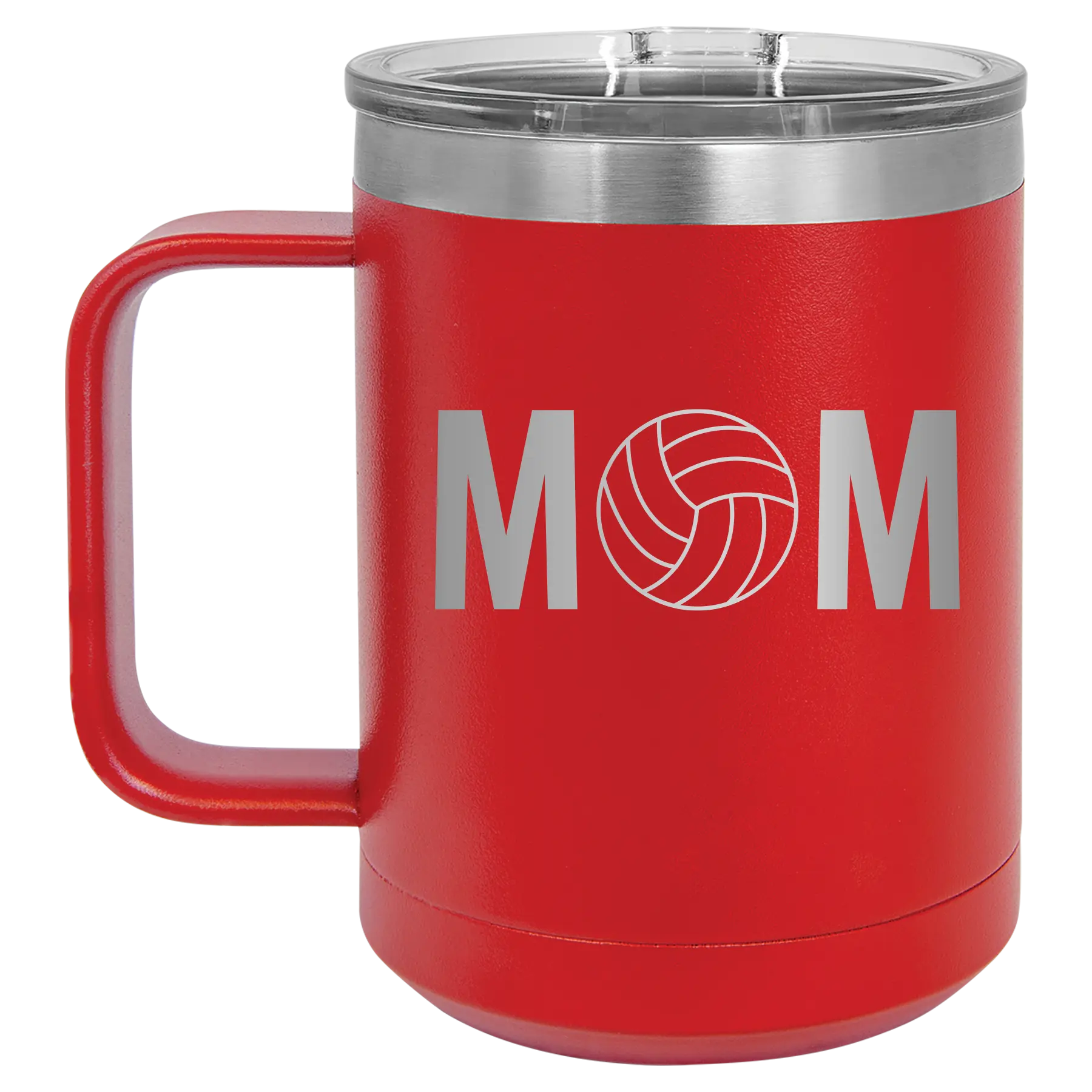 Mom Volleyball 15 oz Mug | Red