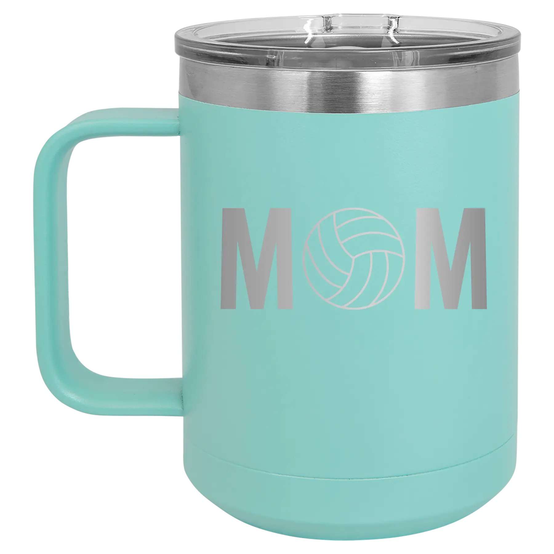 Mom Volleyball 15 oz Mug | Teal