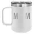 Mom Volleyball 15 oz Mug | White
