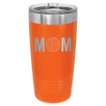 Mom Volleyball 20 oz Tumbler | Orange