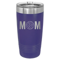 Mom Volleyball 20 oz Tumbler | Purple