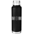 Mom Volleyball 24 oz Water Bottle | Black