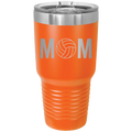 Mom Volleyball 30 oz Tumbler | Orange