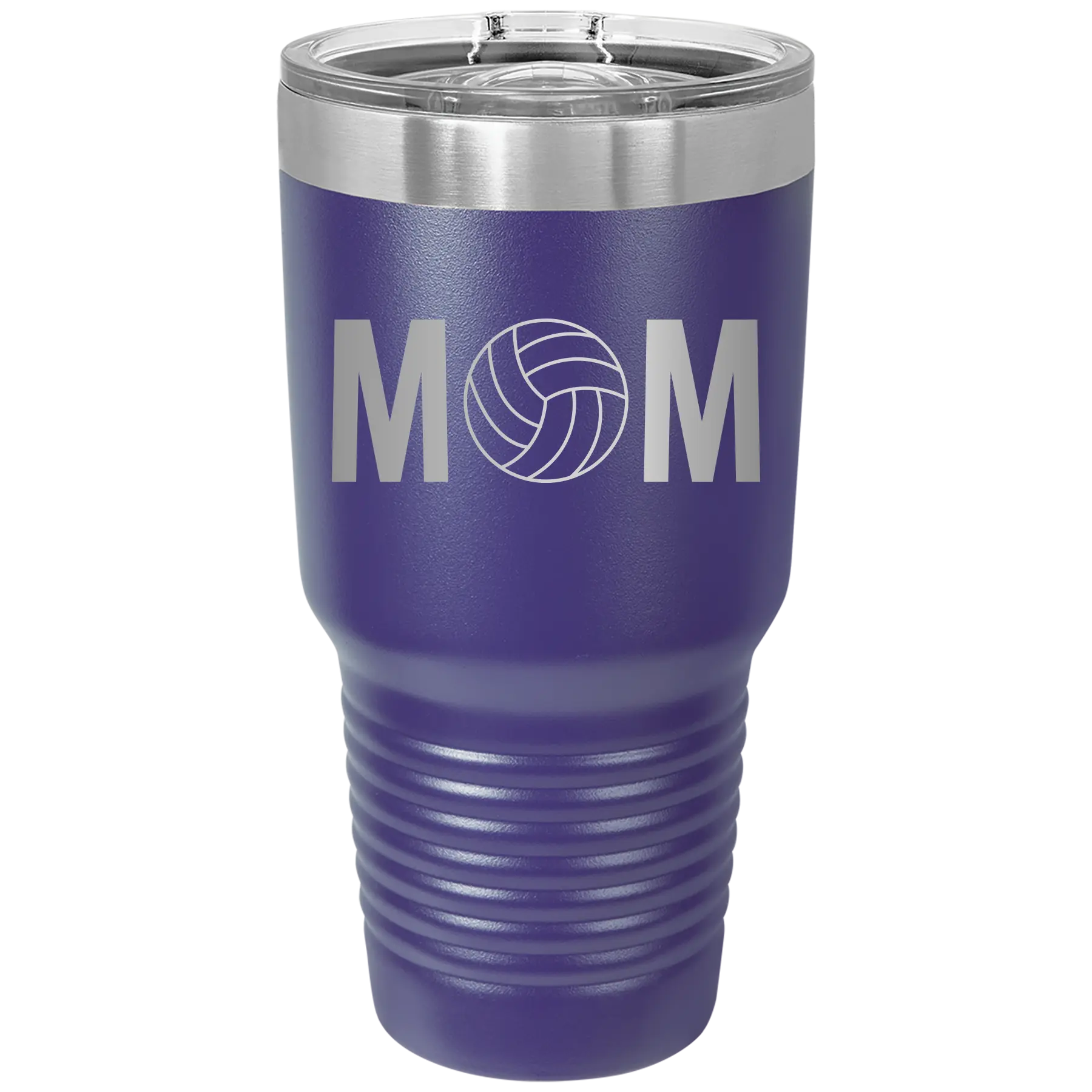 Mom Volleyball 30 oz Tumbler | Purple