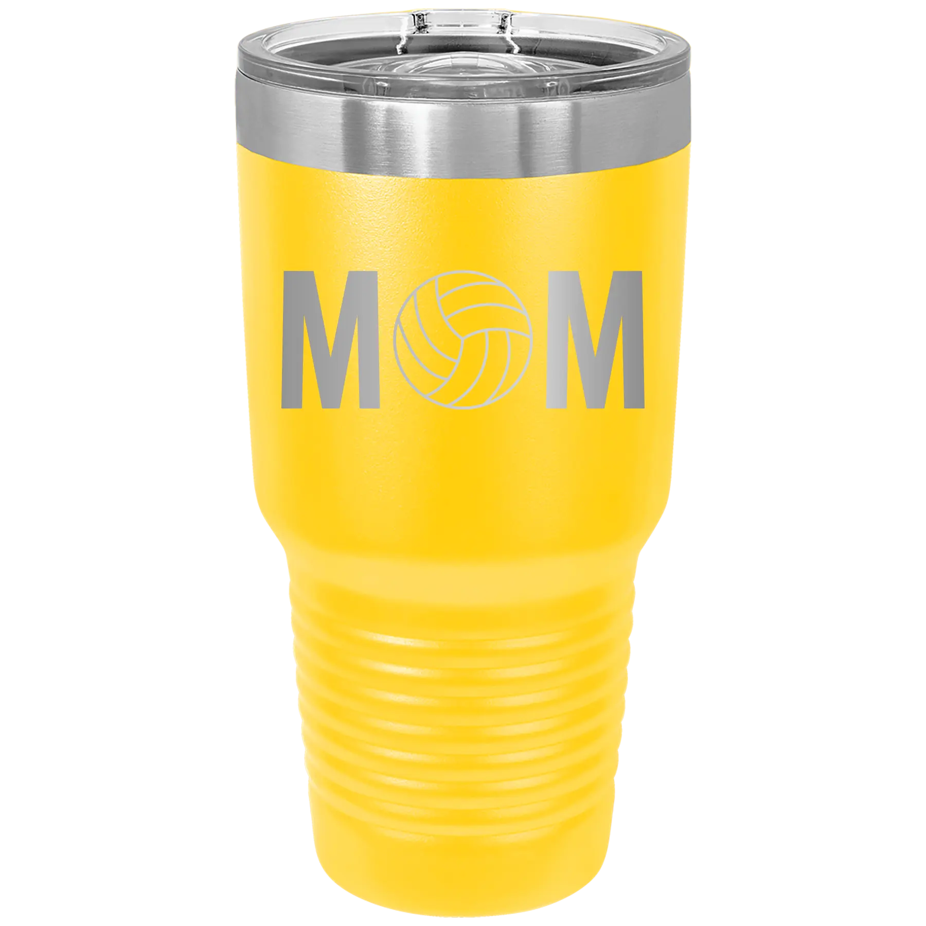 Mom Volleyball 30 oz Tumbler | Yellow
