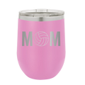 Mom Volleyball Wine Cup | Light Purple