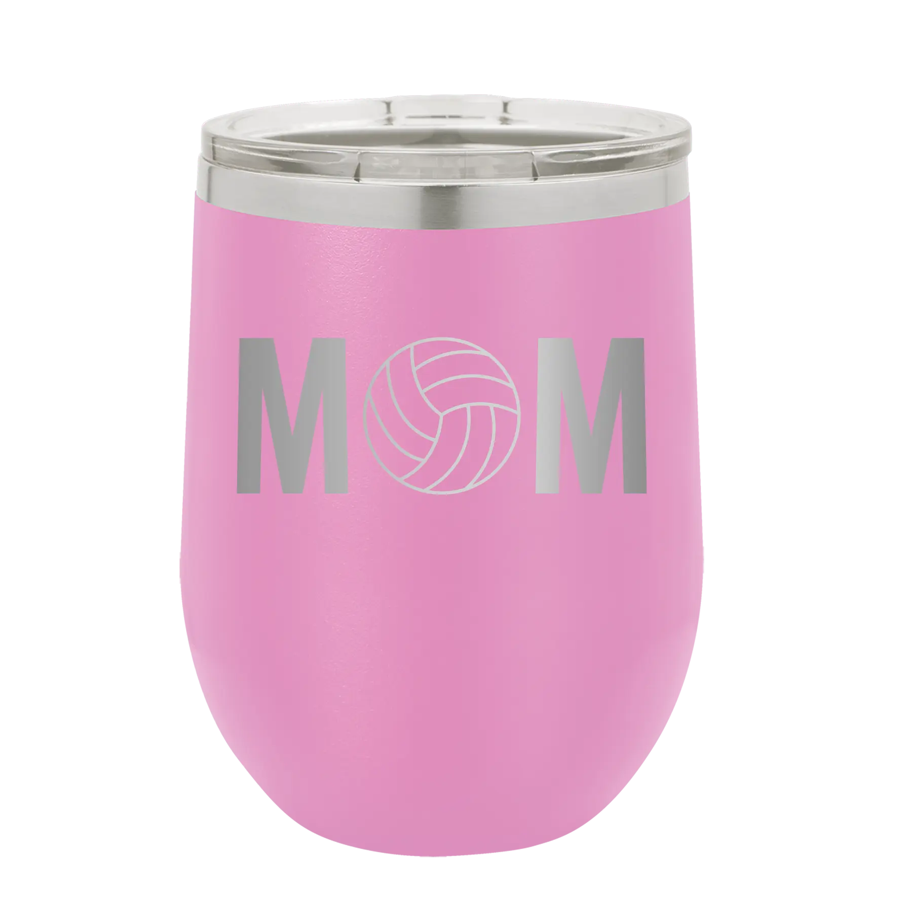 Mom Volleyball Wine Cup | Light Purple
