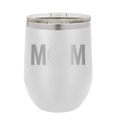 Mom Volleyball Wine Cup | White