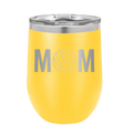 Mom Volleyball Wine Cup | Yellow