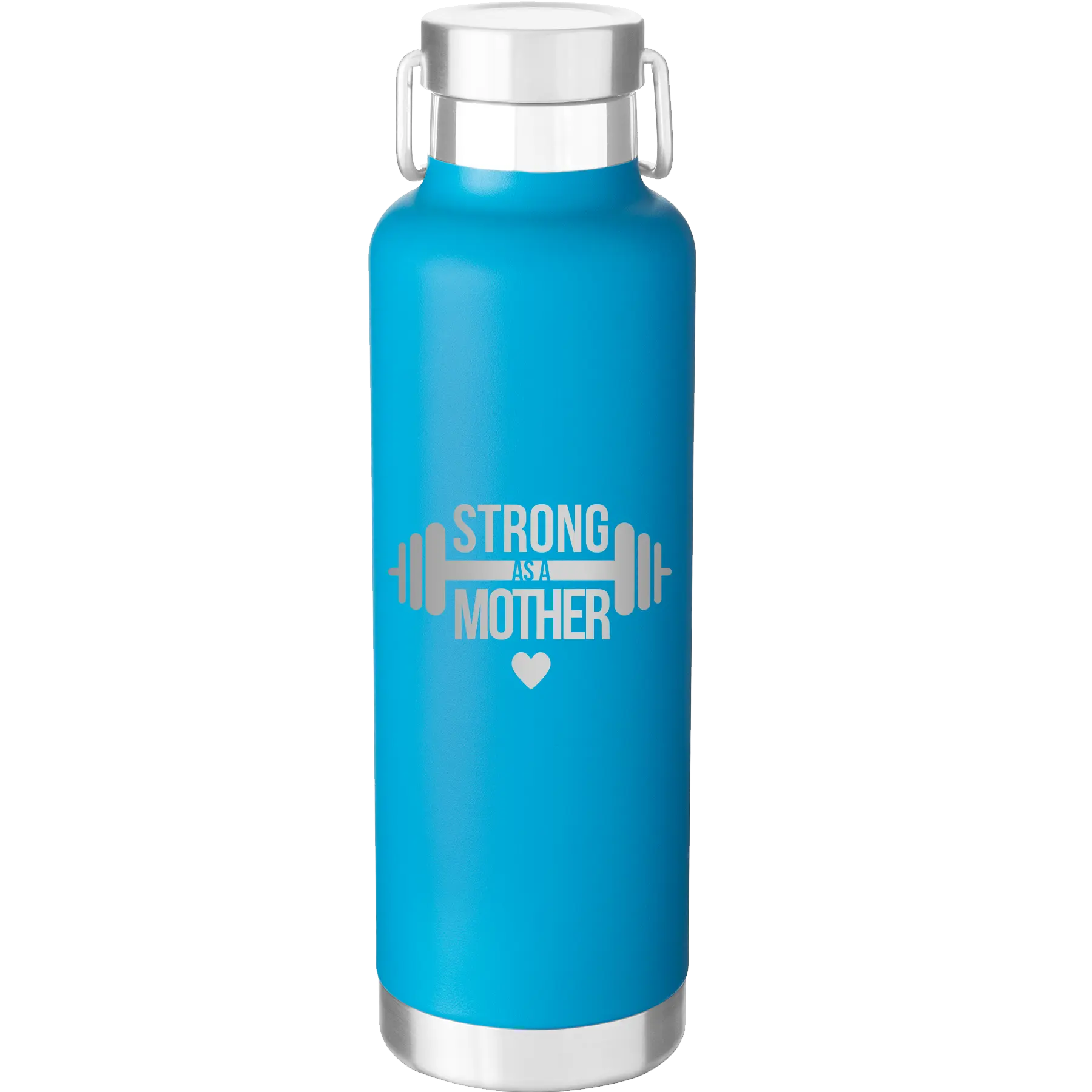 Strong as a Mother 24 oz Water Bottle | Aqua