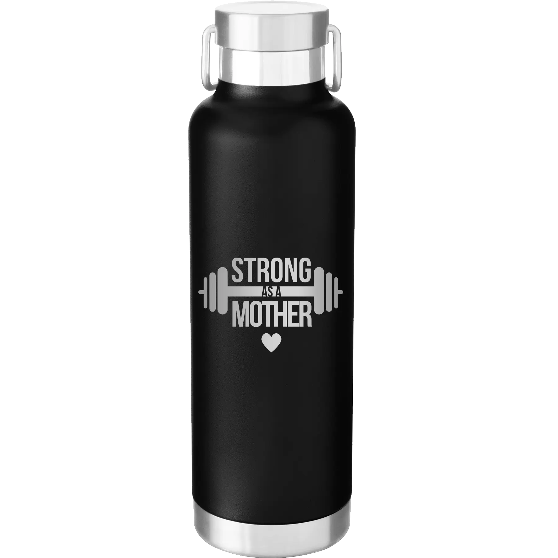 Strong as a Mother 24 oz Water Bottle | Black