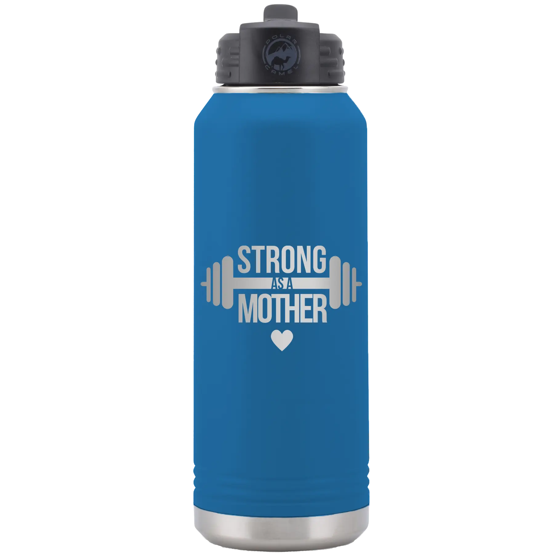 Strong as a Mother 32 oz Water Bottle | Royal Blue