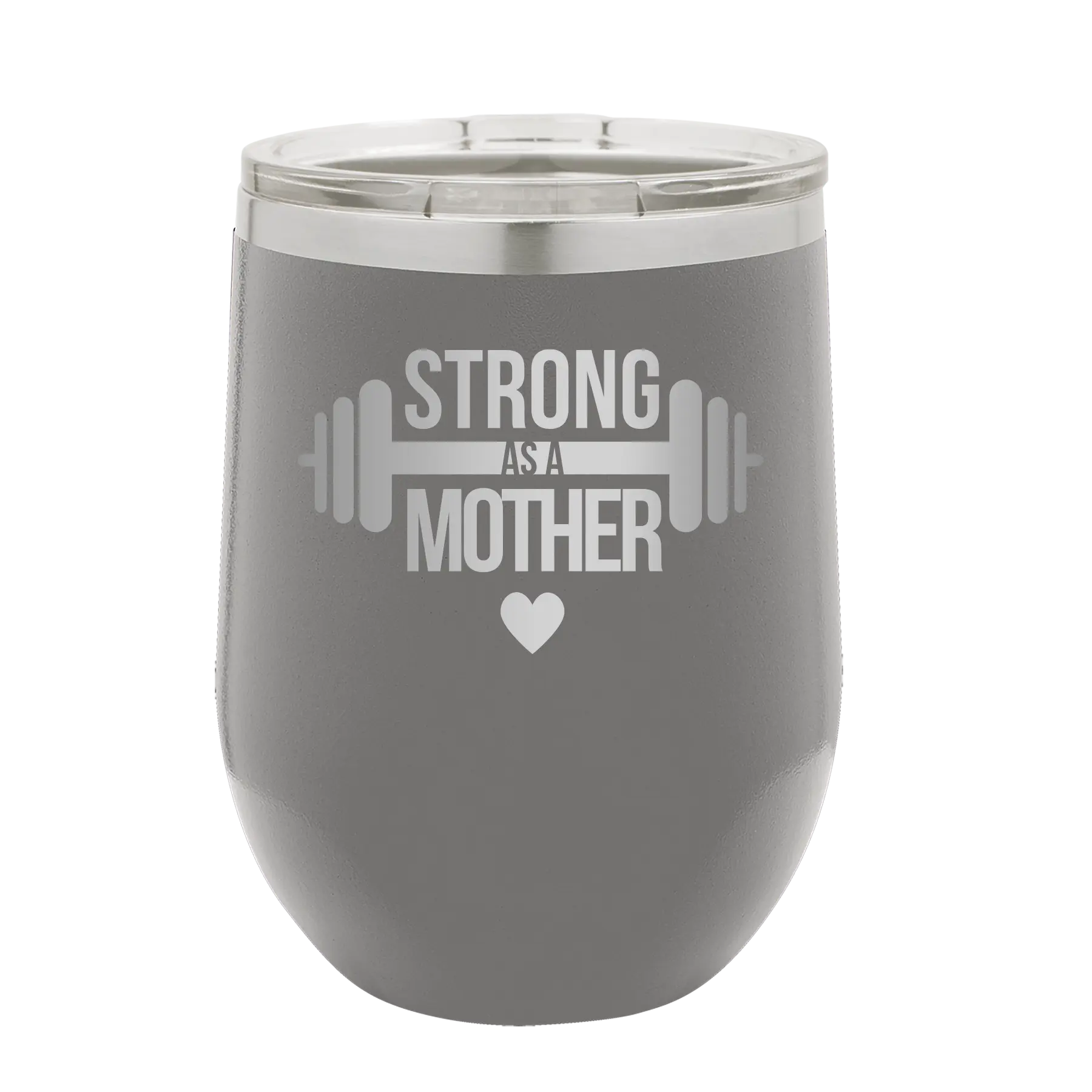 Strong as a Mother Wine Cup | Dark Gray