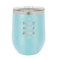 Wife Mom Boss Wine Cup | Light Blue