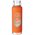 Awesome Dads have Tattoos and Beards 24 oz Water Bottle | Orange