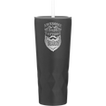 Awesome Dads have Tattoos and Beards 20.9 oz Tumbler | Black